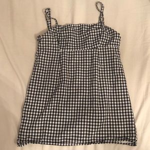gingham super short dress or tank top